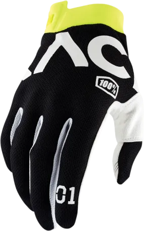 100% Racr iTrack Gloves - Black - Small 10015-019-10