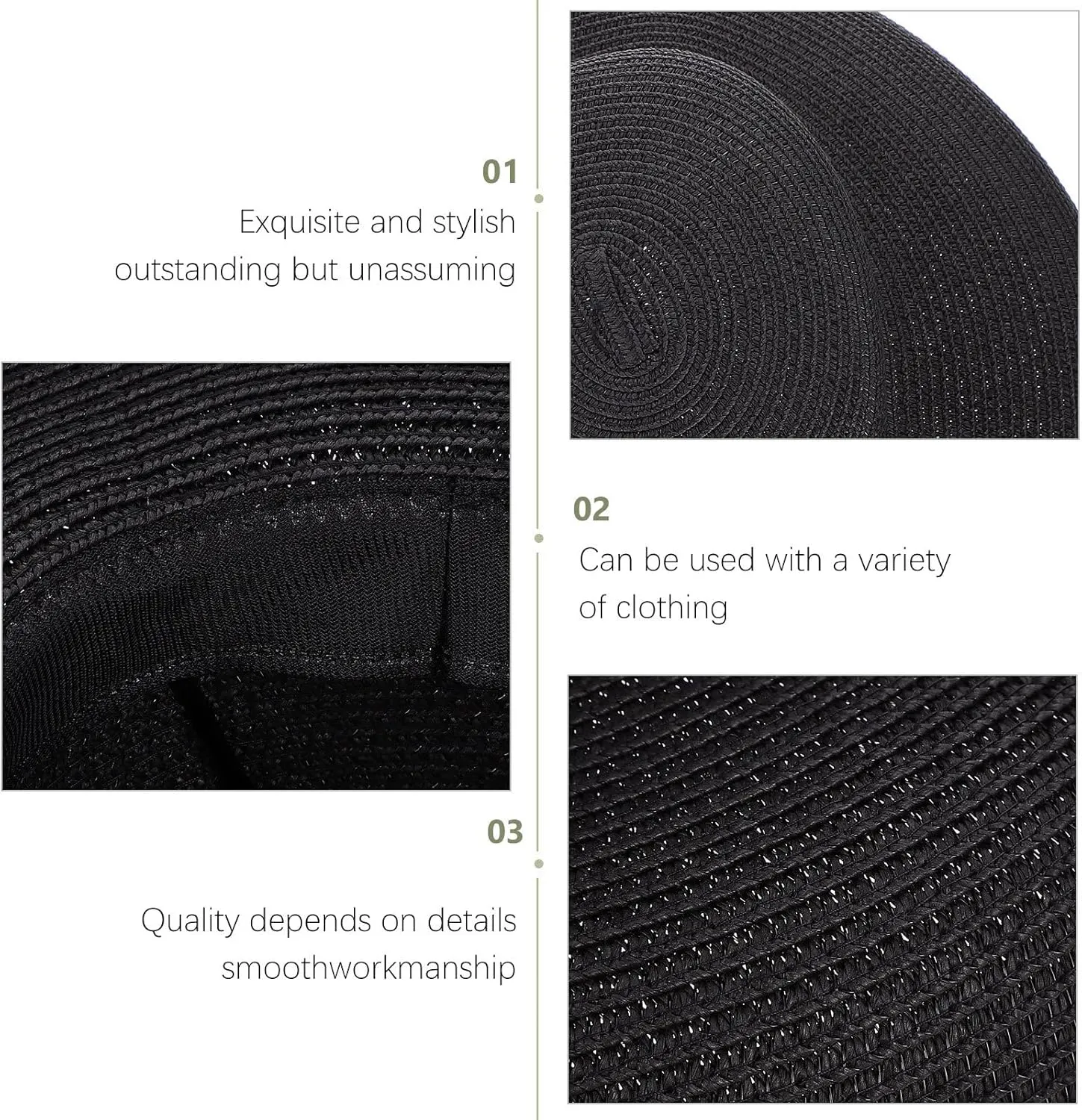 1pc Straw Hat Sunshade Hat Sun Hat Generous Hat Family Hat Hats Has Girls Beach Hat