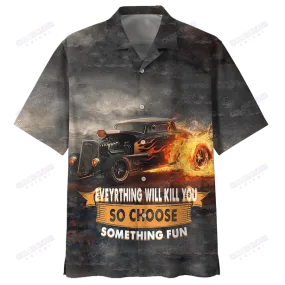 AMAZING HOT ROD ON FIRE HAWAIIAN SHIRT HL23604