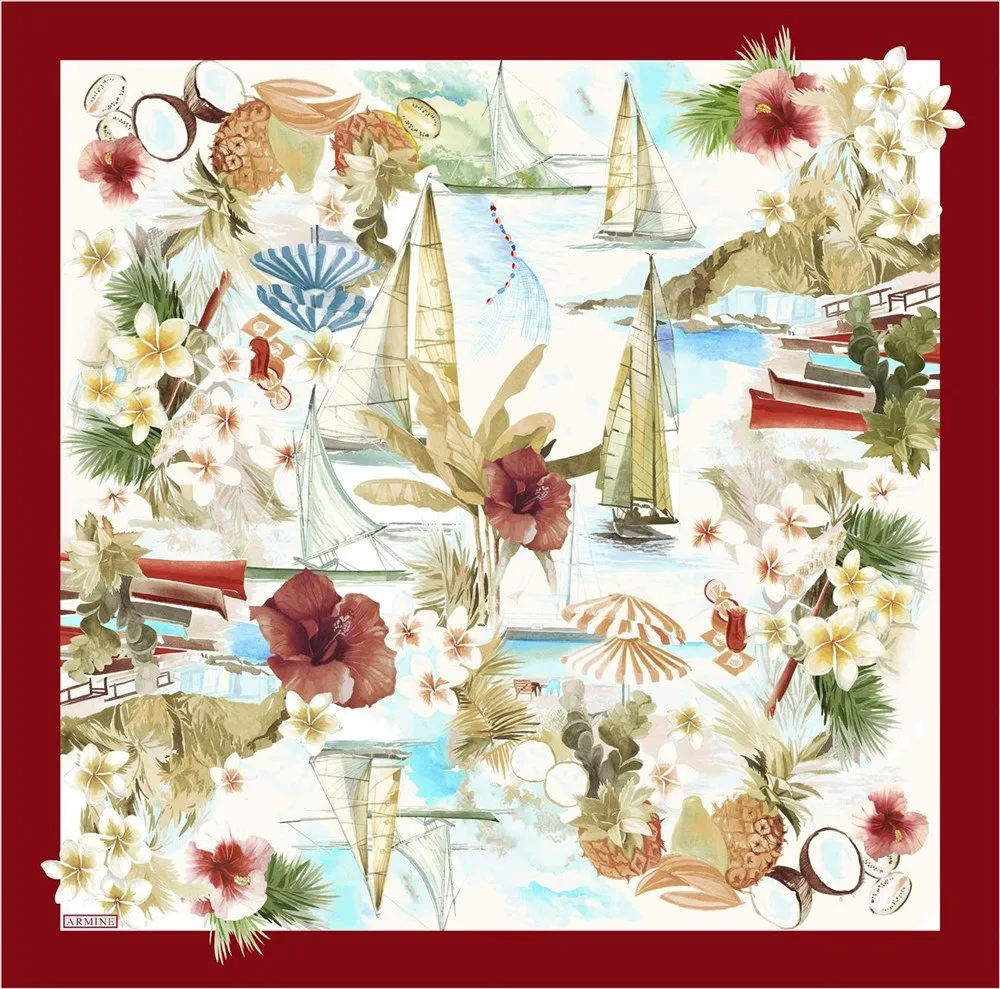 Armine Tropical Dream Silk Scarf No 3