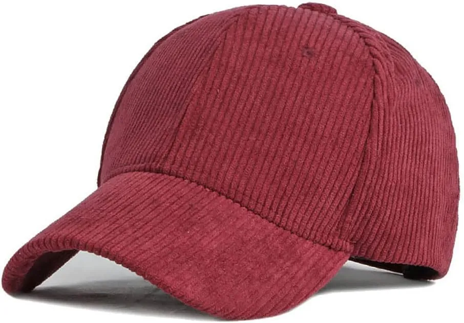 Baseball Cap for Women Y2k Fishing Trucker Hat Winter Strapback Corduroy Unisex 2024