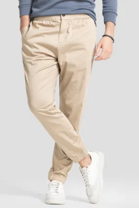 Beige Relaxed Fit Jogger