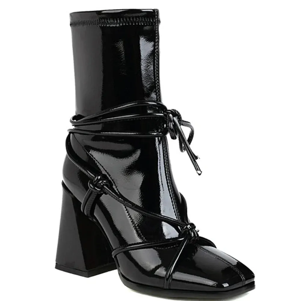 binfenxie  Female Boots New Arrivals Ladies Ankle Boots Narrow Band Cross Toe Design Fashion Chelsea Boots Good Quality Elegant Shoes