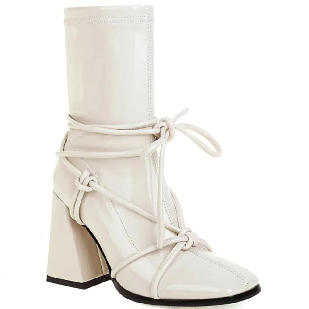 binfenxie  Female Boots New Arrivals Ladies Ankle Boots Narrow Band Cross Toe Design Fashion Chelsea Boots Good Quality Elegant Shoes
