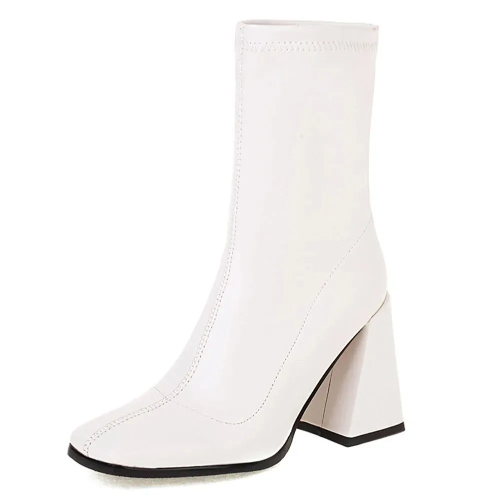 binfenxie  Female Boots New Arrivals Ladies Ankle Boots Narrow Band Cross Toe Design Fashion Chelsea Boots Good Quality Elegant Shoes