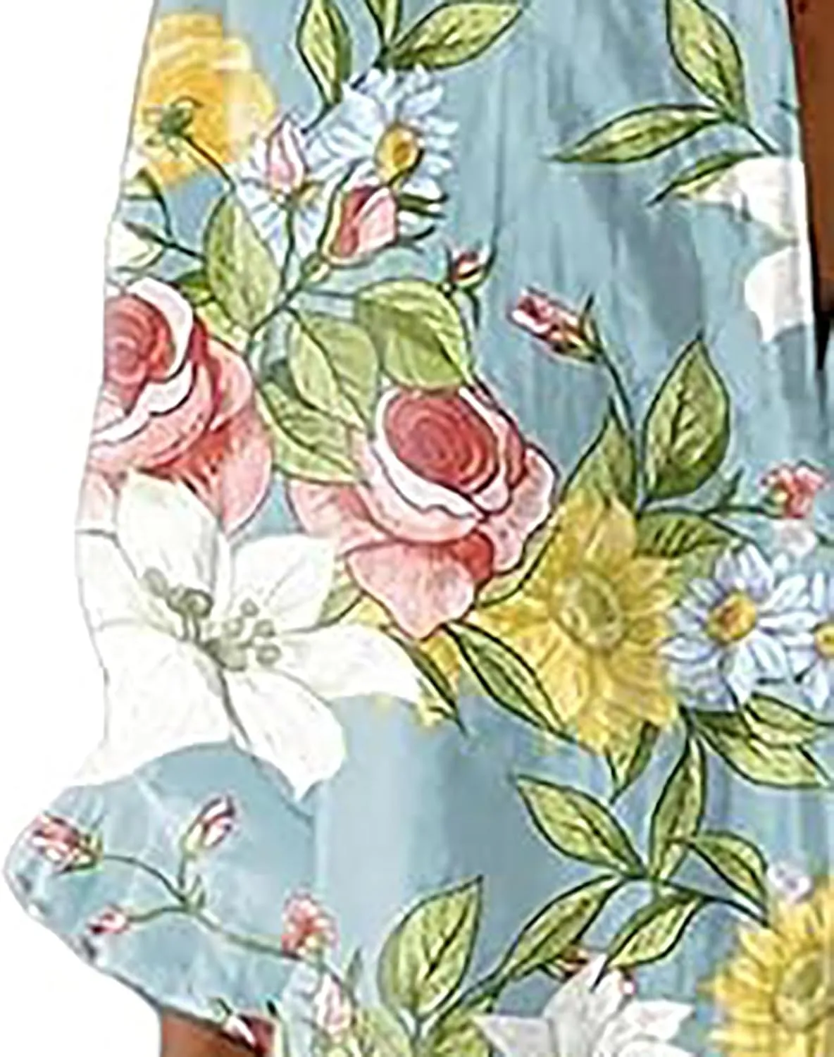 BOMYTAO Vintage Flowers Print Shirt Women Boho Button Down Cotton Linen Long Sleeve Flowy Blouse Business Casual Work Tops