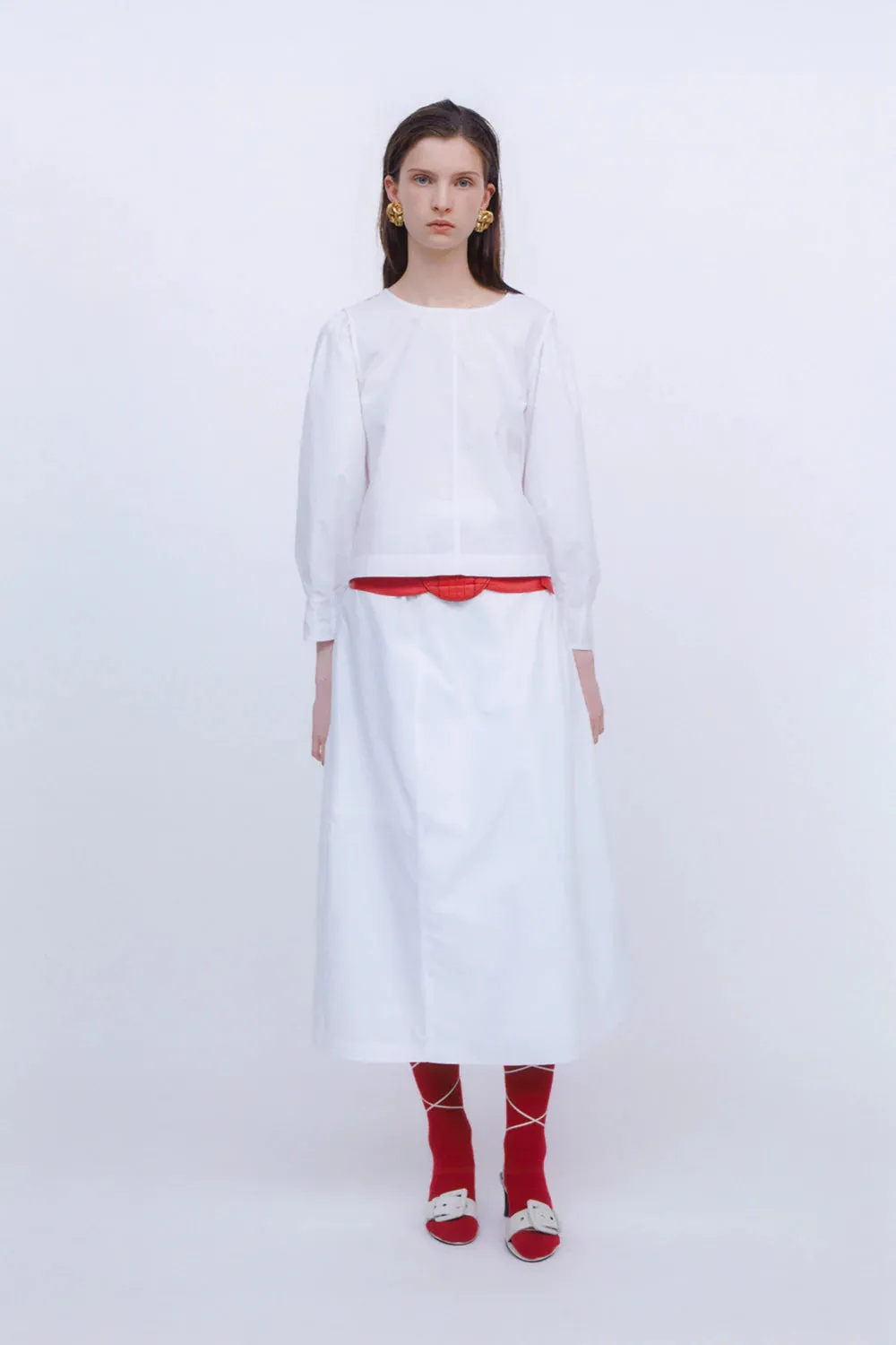Bulk Sleeve Top In White033