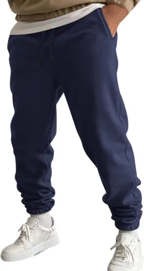 Cargo Sweatpants for Men Big and Tall Gym Sweatpants Men's Cargo Pants with Pockets Cotton Sweatpants Casual Athletic
