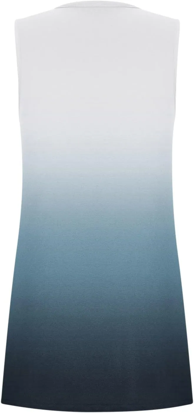 Ceboyel Women Gradient Summer Tops Square Neck Casual Tank Top Sleeveless Flowy Blouse Shirt Beach Vacation Hippie Clothes
