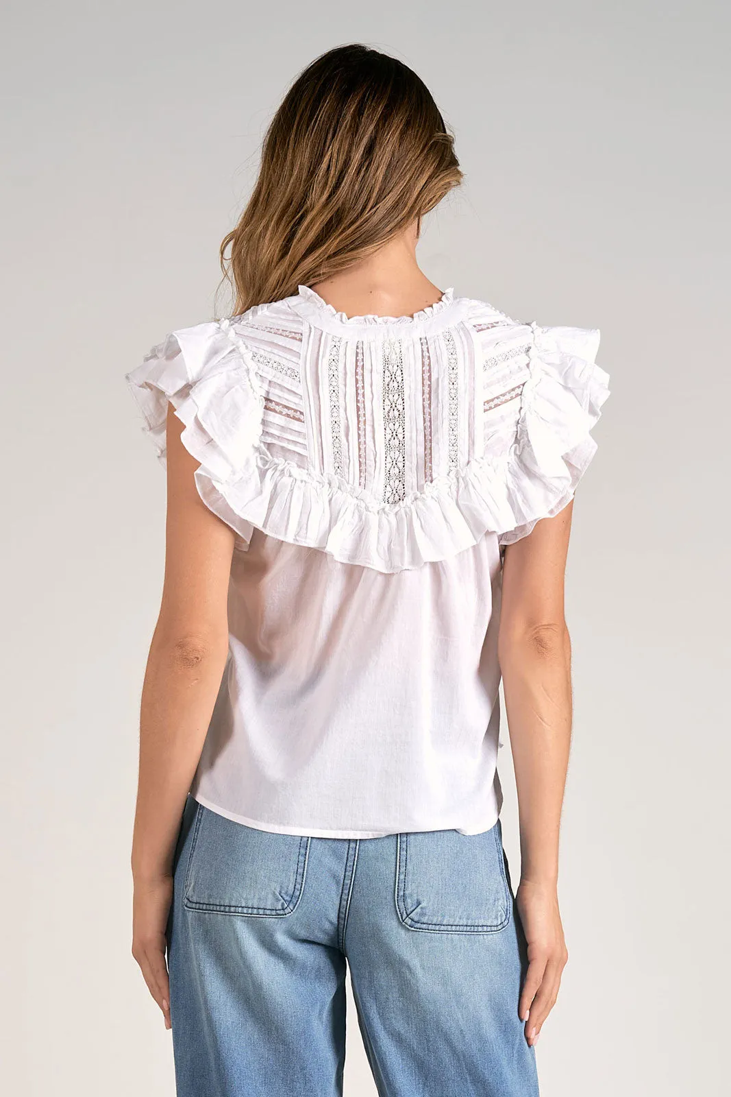 Crochet Ruffle Top