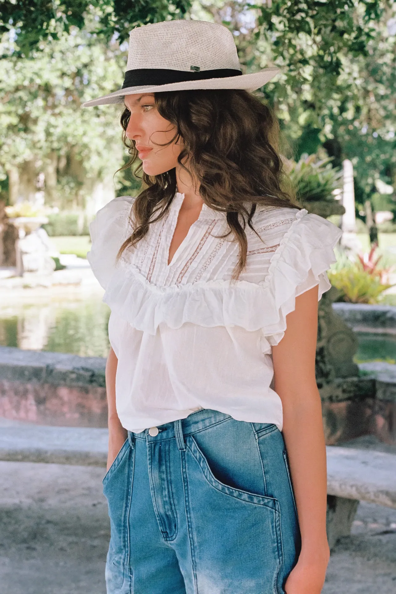 Crochet Ruffle Top