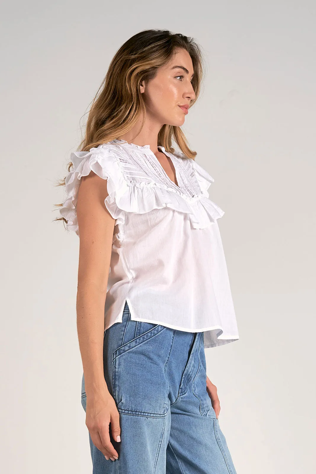 Crochet Ruffle Top