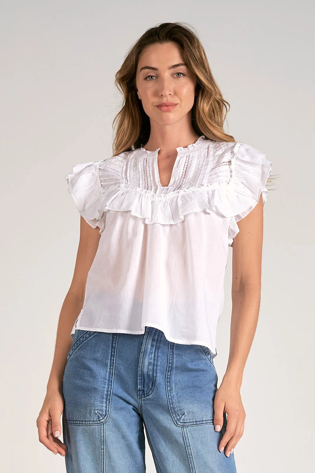 Crochet Ruffle Top
