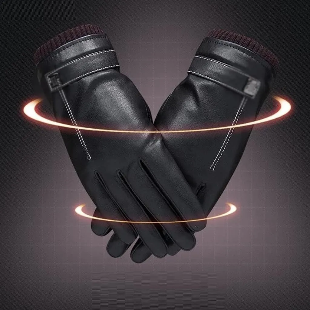 CSCDD Women's Gloves Autumn and Winter Warm Driving Cycling Men and Women with Finger Gloves Outdoor Gloves
