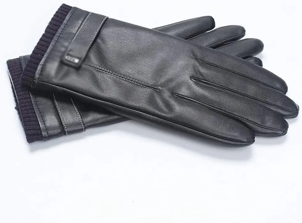 CSCDD Women's Gloves Autumn and Winter Warm Driving Cycling Men and Women with Finger Gloves Outdoor Gloves