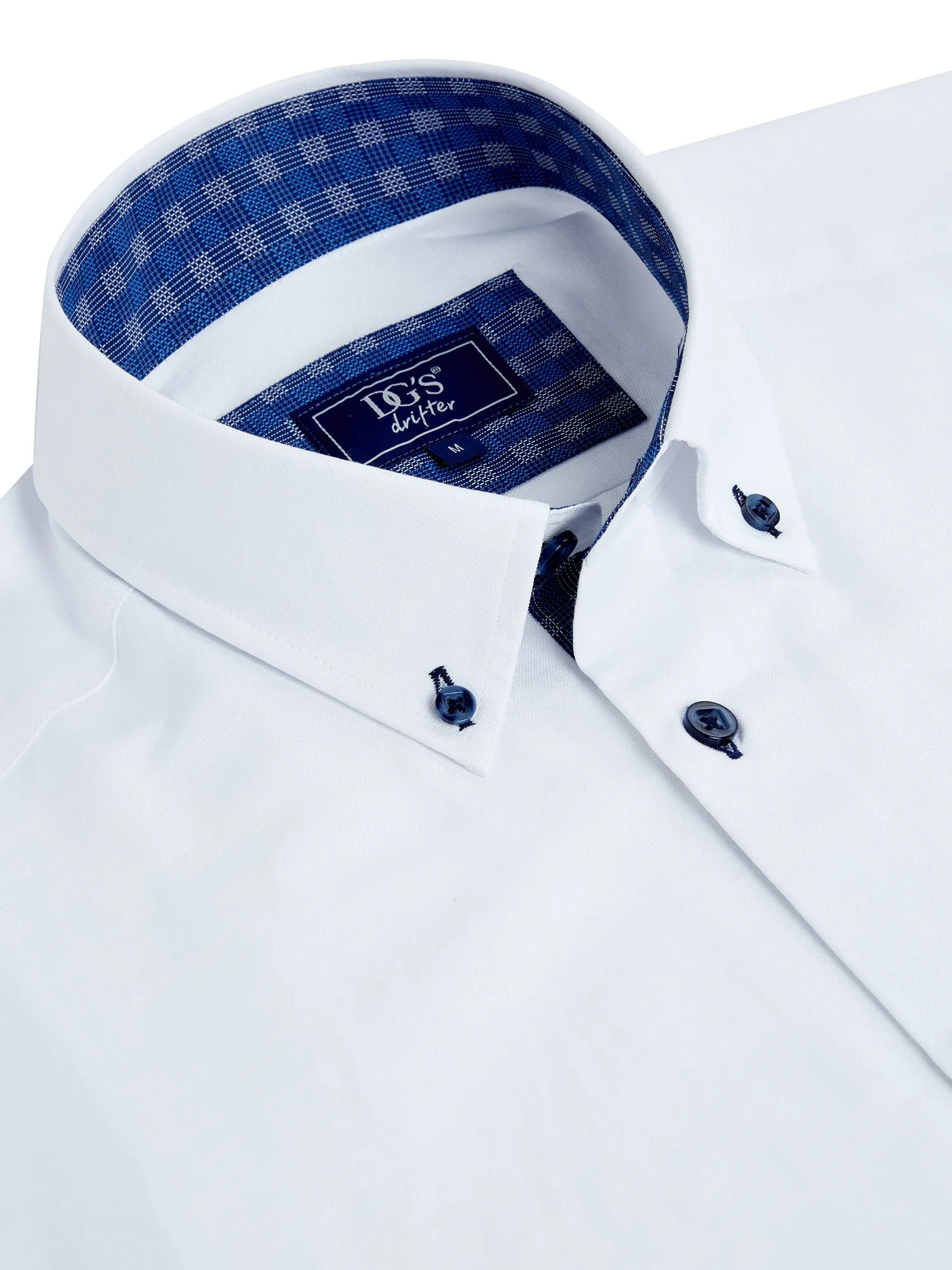 Daniel Grahame Plain Long Sleeve Casual Shirt - White