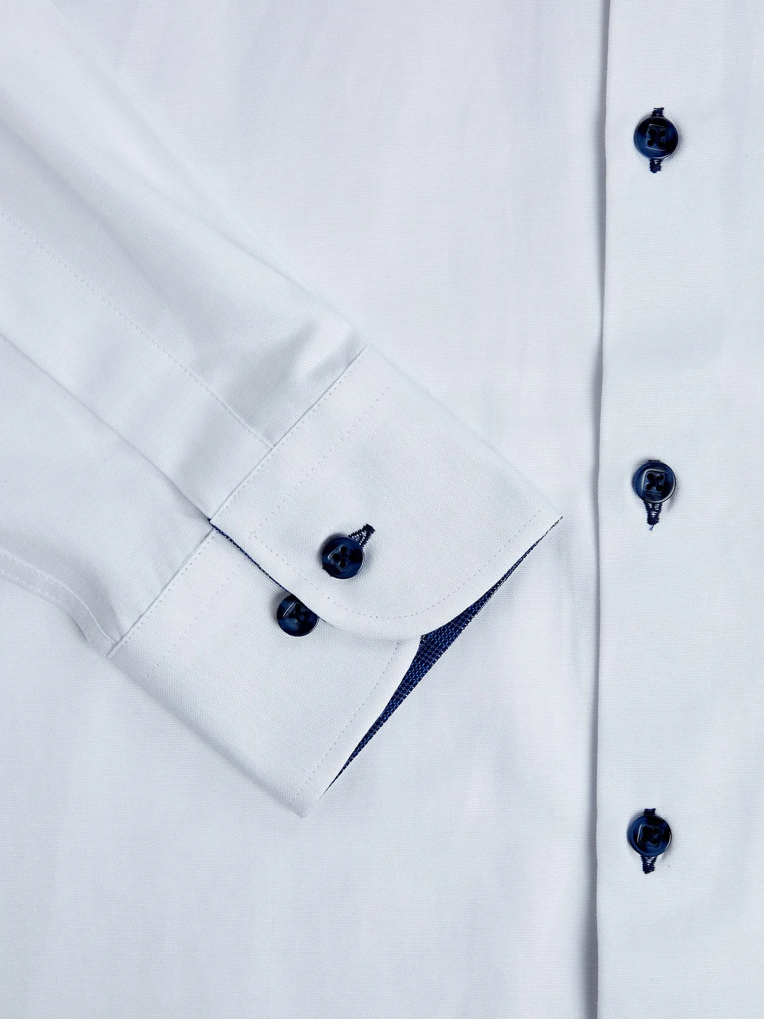 Daniel Grahame Plain Long Sleeve Casual Shirt - White