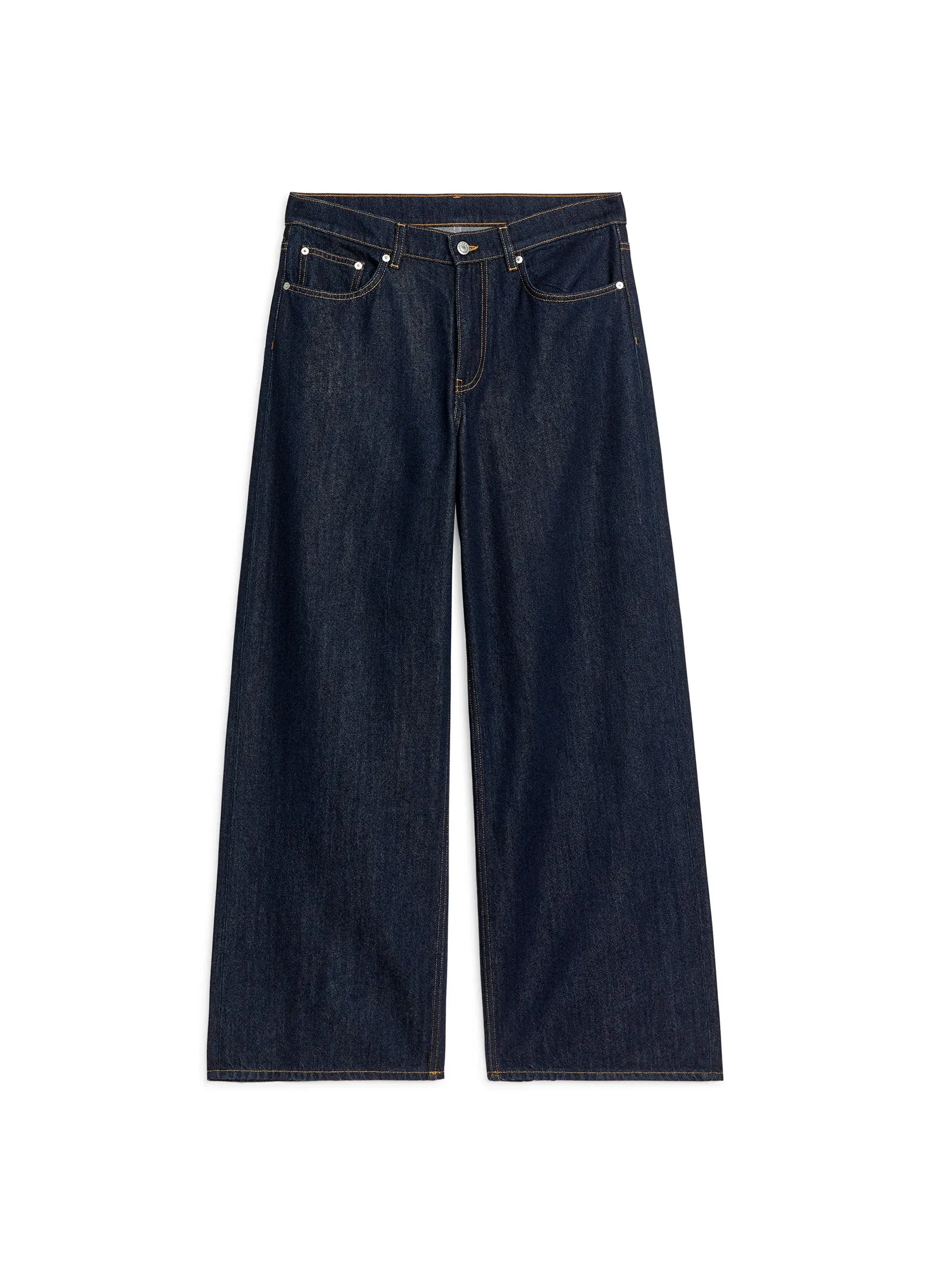 Dark blue low loose jeans