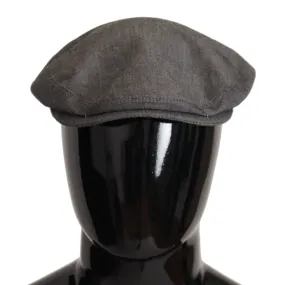 Dolce & Gabbana Elegant Gray Newsboy Hat