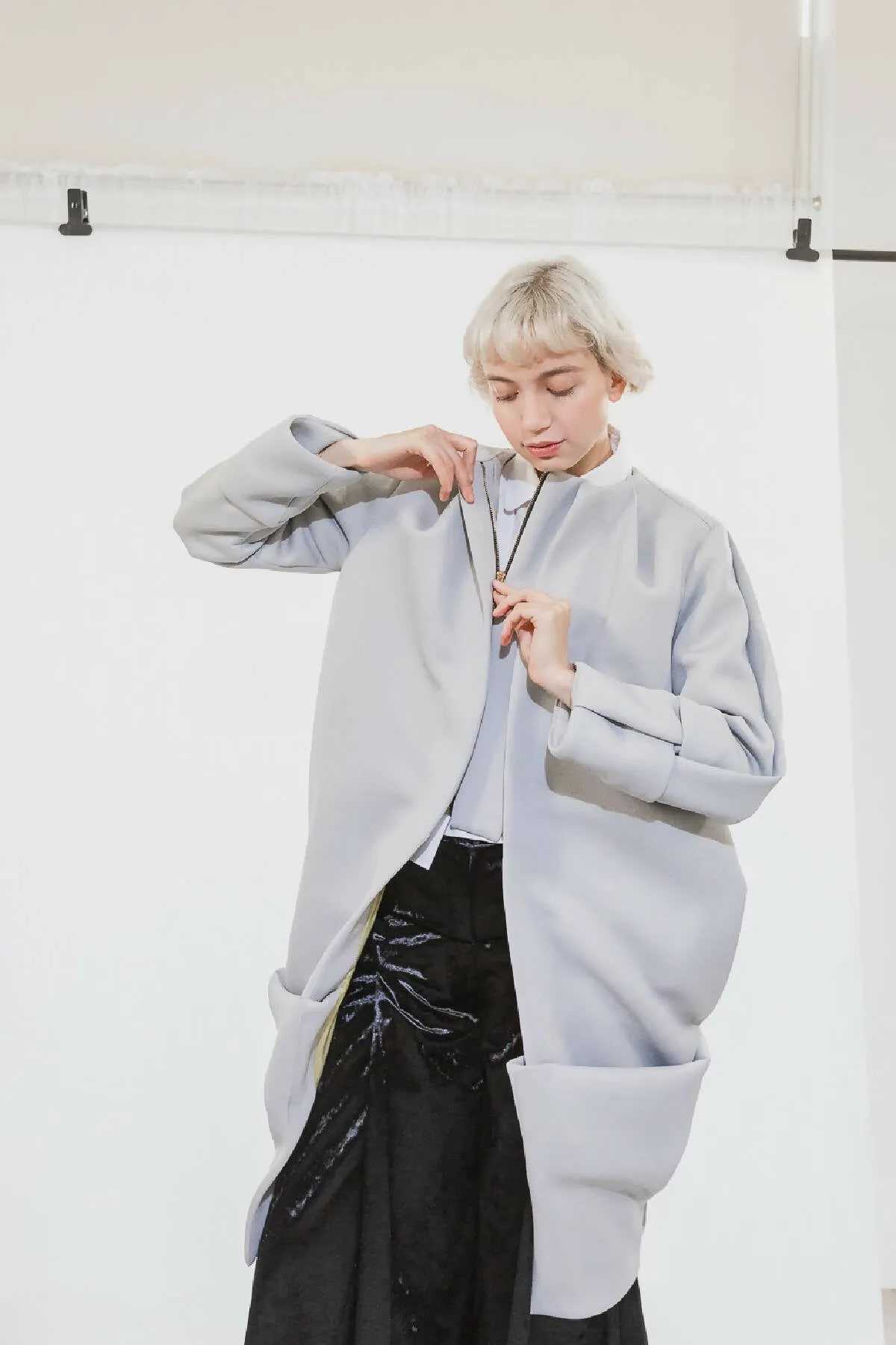 Double Zip Cocoon Coat