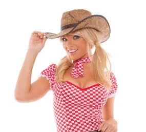 Elegant Moments Sexy Straw Cowgirl Hat