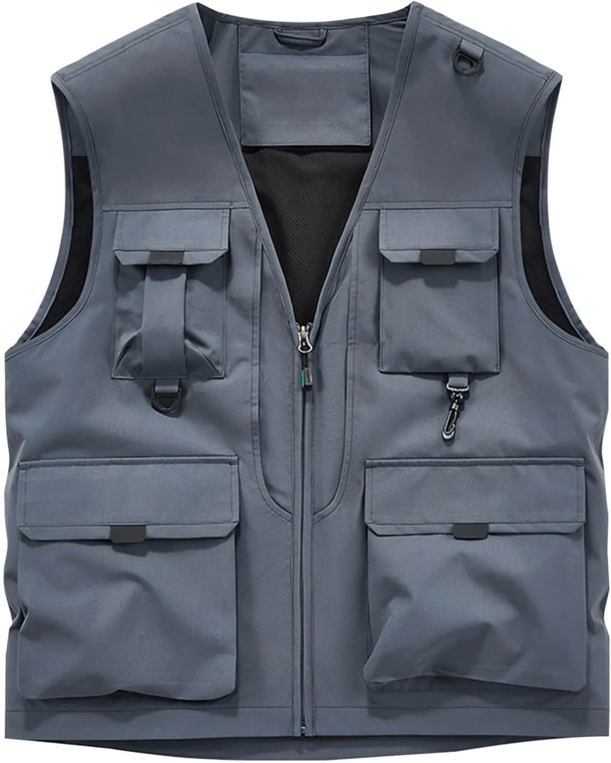 Fishing Vests for Men Lightweight Breathable Journalist Photographer Fishing Vest Outdoor Safari Travel Waistcoat Gilet