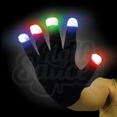 Flashing Gloves - White