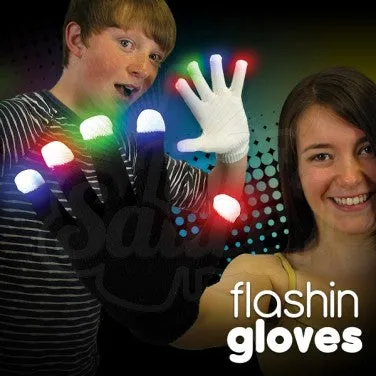 Flashing Gloves - White