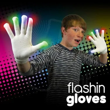 Flashing Gloves - White