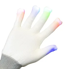 Flashing Gloves - White