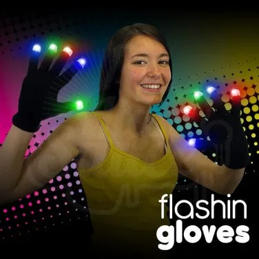Flashing Gloves - White