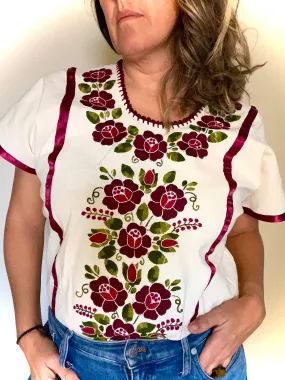FLOR BOHO BLOUSE / CRANBERRY