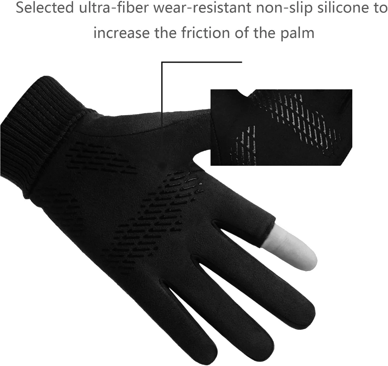 Gloves Winter Glove Touch Screen,Light Rainproof Windproof Warm Non-Slip for Cycling Hiking Glove (Color : Blue)