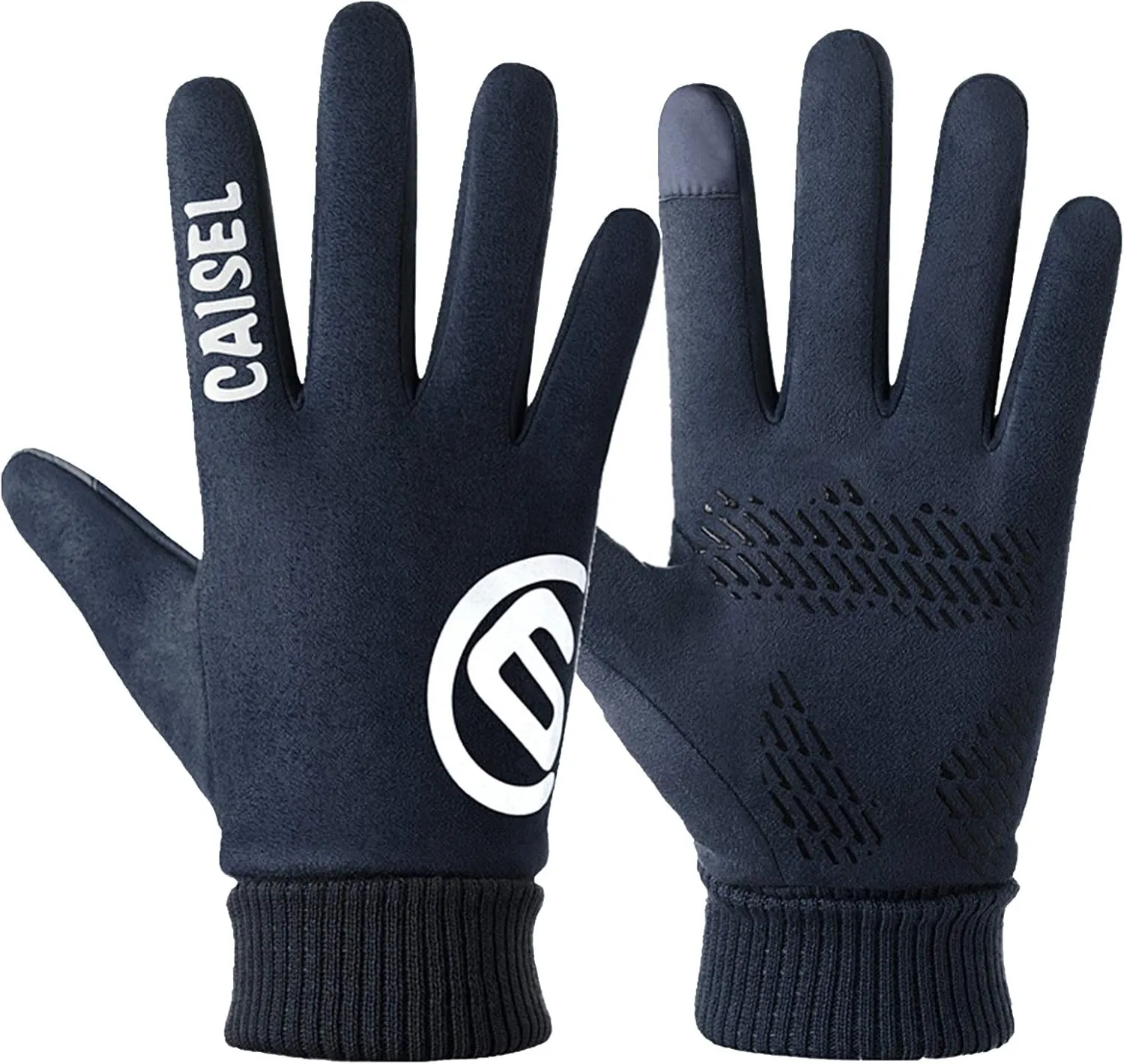 Gloves Winter Glove Touch Screen,Light Rainproof Windproof Warm Non-Slip for Cycling Hiking Glove (Color : Blue)
