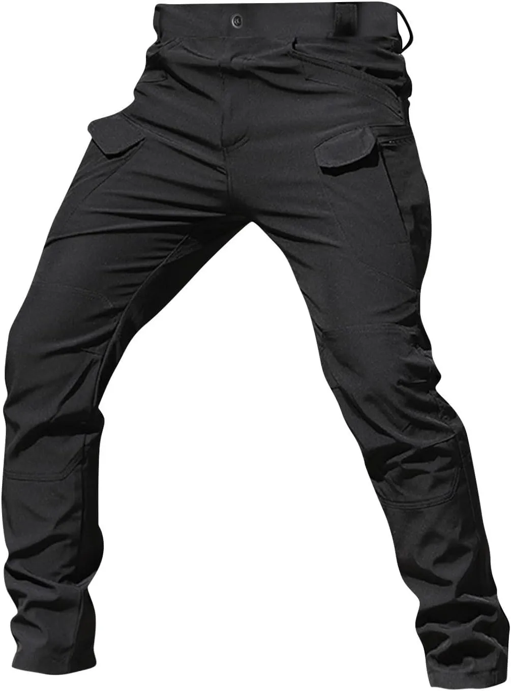 GOFULY Mens Cargo Pants Baggy Relaxed Fit Stretch Pants Tall Multi Pockets Hiking Pants Work Trousers Casual
