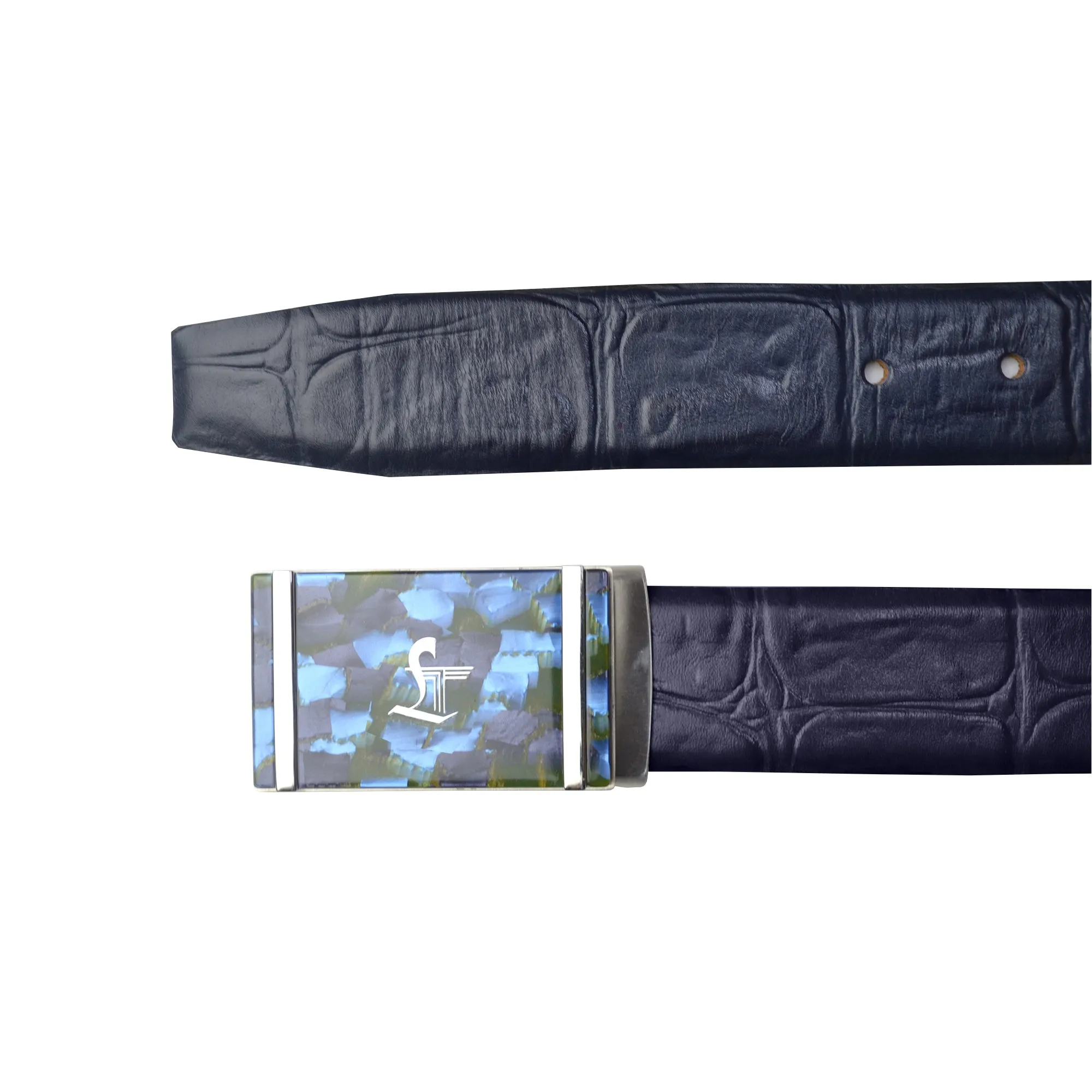 Great Dane | Pure Leather | Leather Belt for Men | Color - Blue