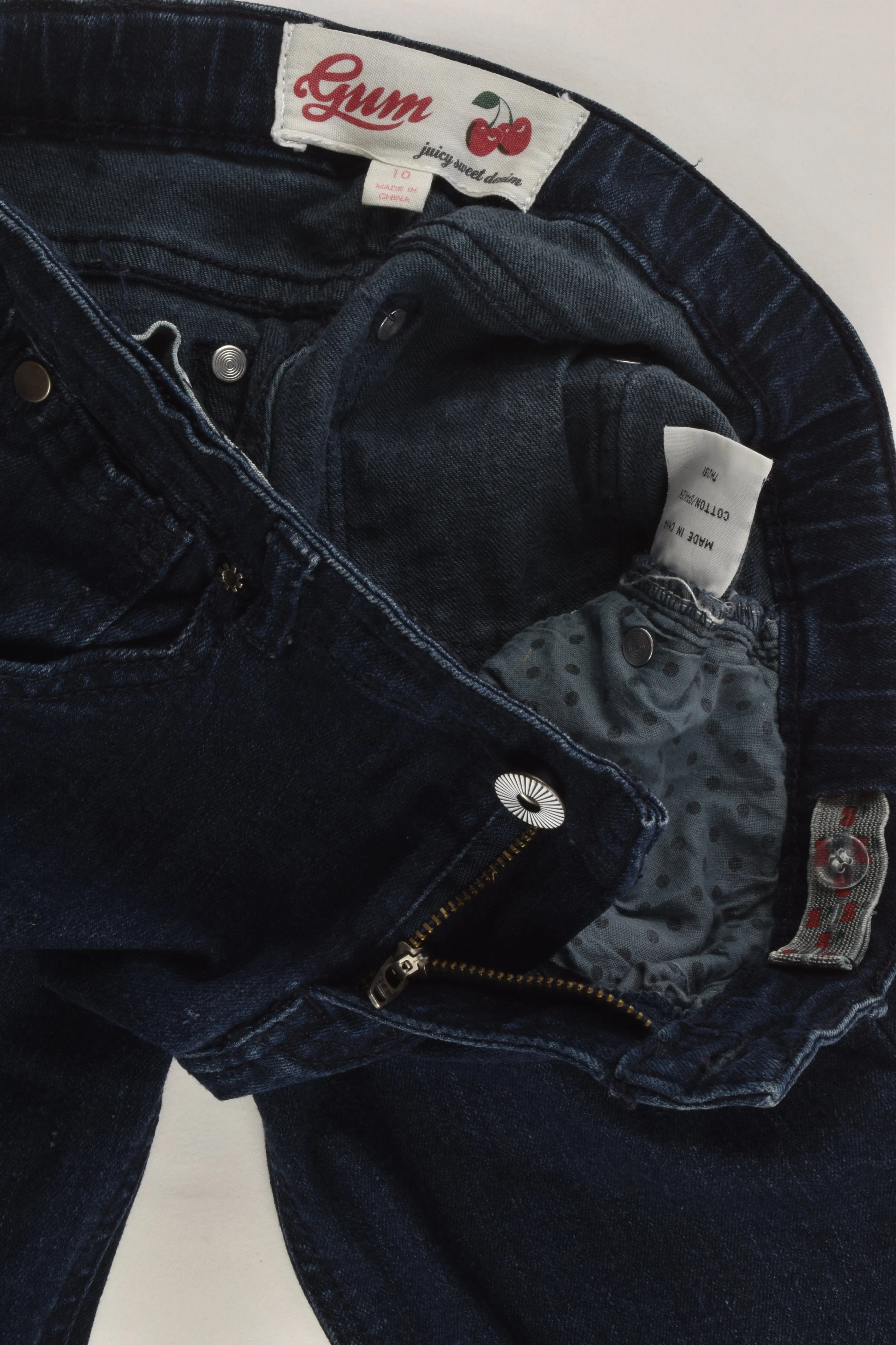 Gum Size 10 Stretchy Denim Pants