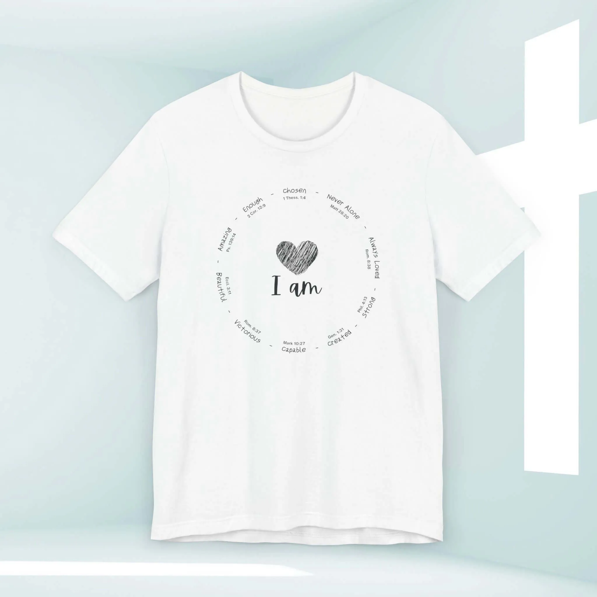 I Am Inspiration Shirt Bible Verse Women's Christian Tees Faith T-Shirts