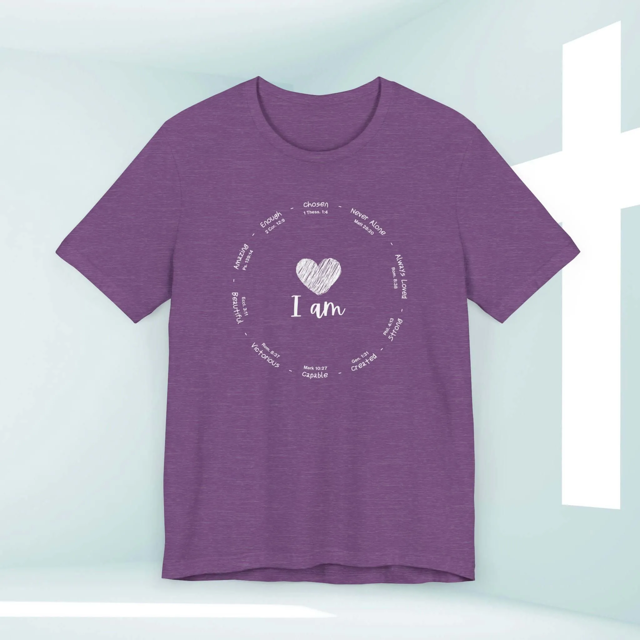 I Am Inspiration Shirt Bible Verse Women's Christian Tees Faith T-Shirts