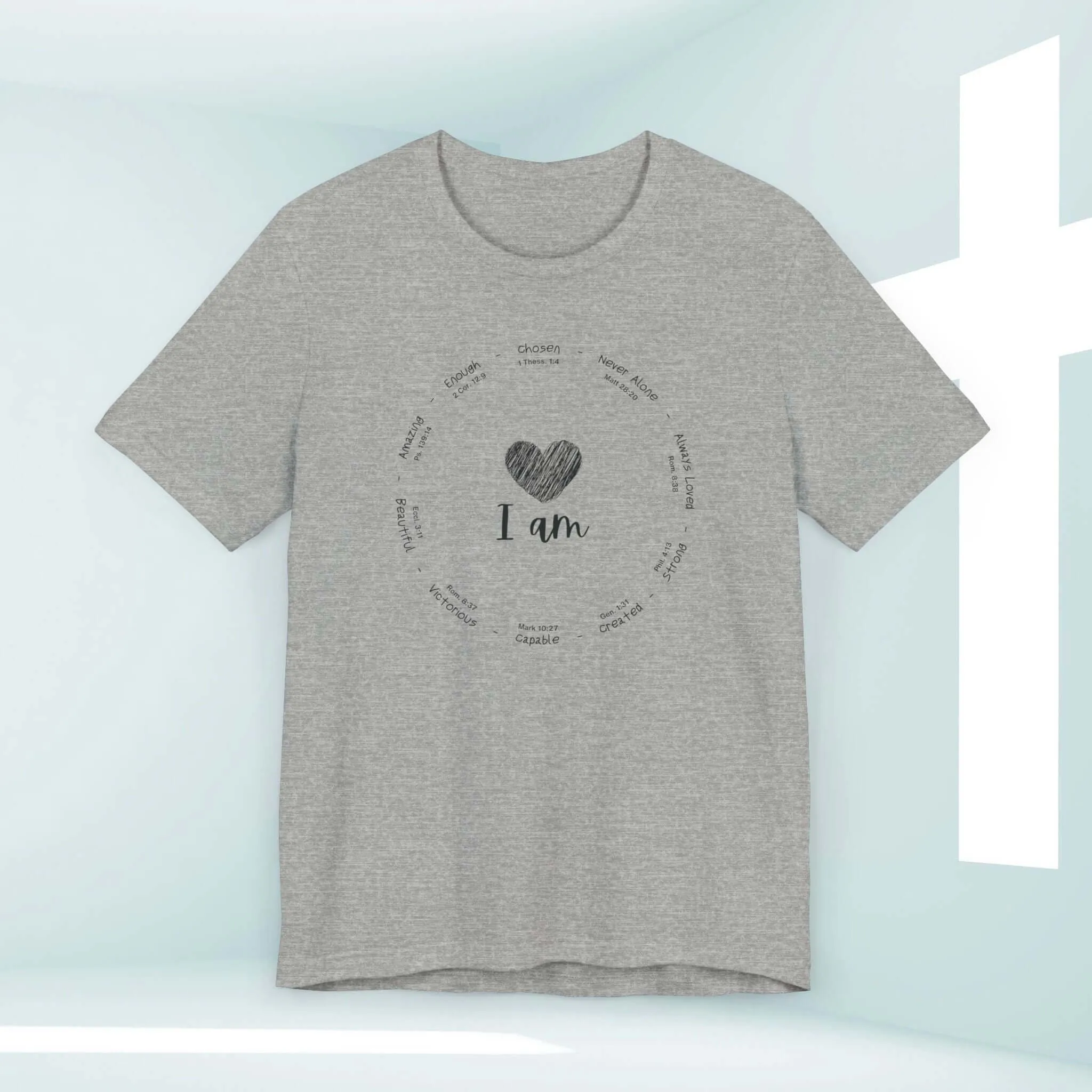 I Am Inspiration Shirt Bible Verse Women's Christian Tees Faith T-Shirts