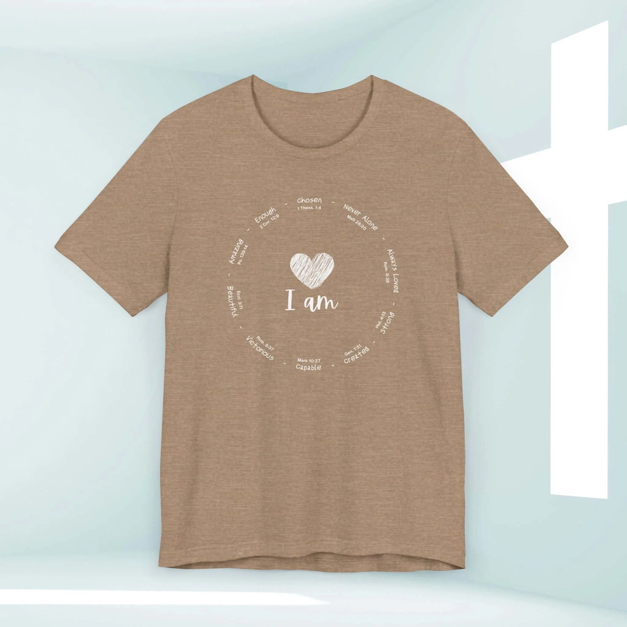 I Am Inspiration Shirt Bible Verse Women's Christian Tees Faith T-Shirts