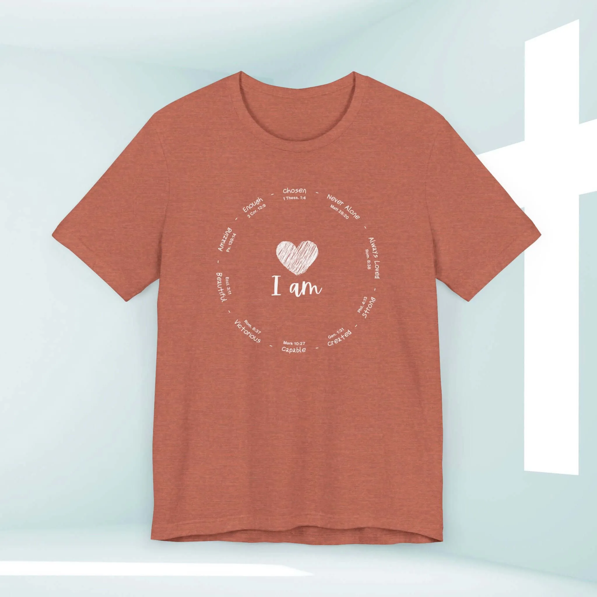 I Am Inspiration Shirt Bible Verse Women's Christian Tees Faith T-Shirts