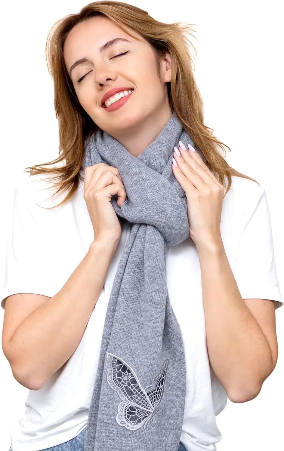 InCashmere Women’s Lightweight 100% Pure Cashmere Wrap/Scarf
