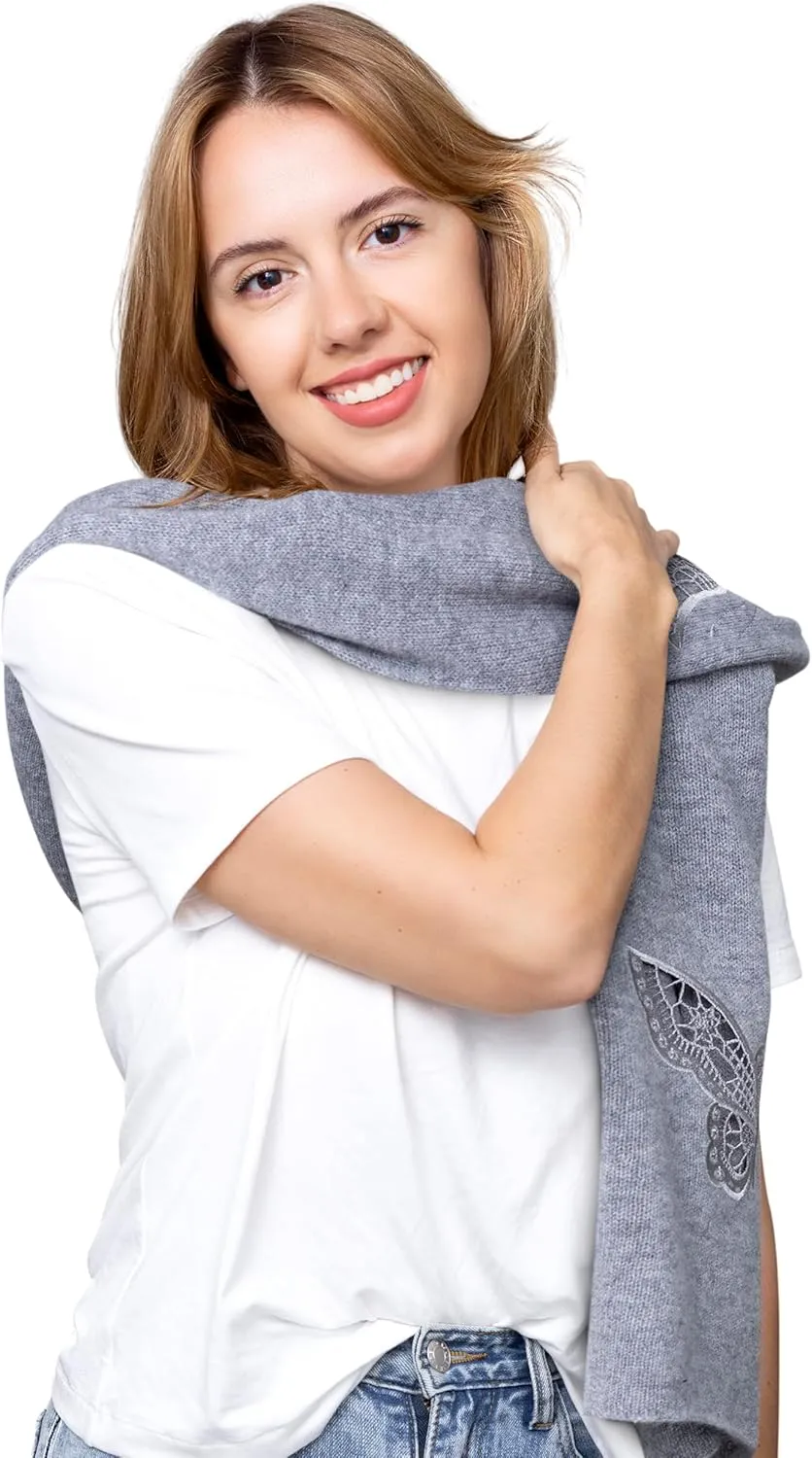 InCashmere Women’s Lightweight 100% Pure Cashmere Wrap/Scarf