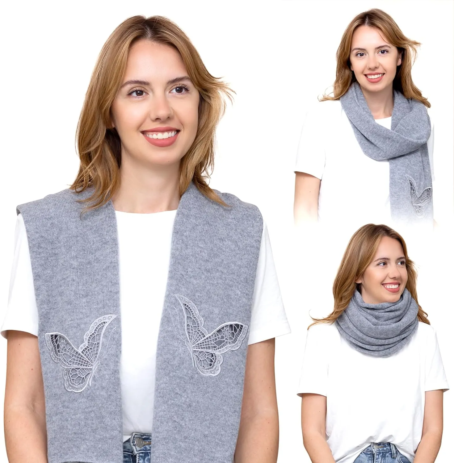 InCashmere Women’s Lightweight 100% Pure Cashmere Wrap/Scarf