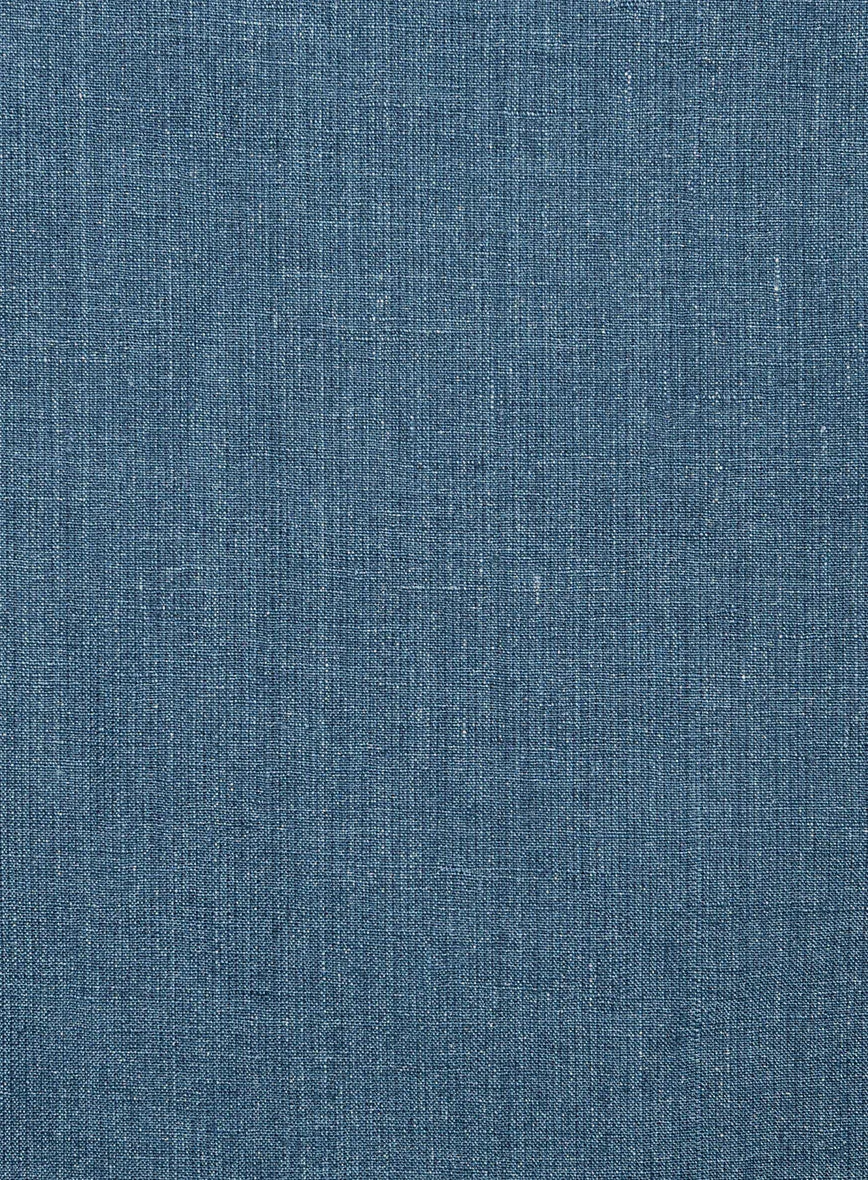 Indigo Blue Linen Jacket