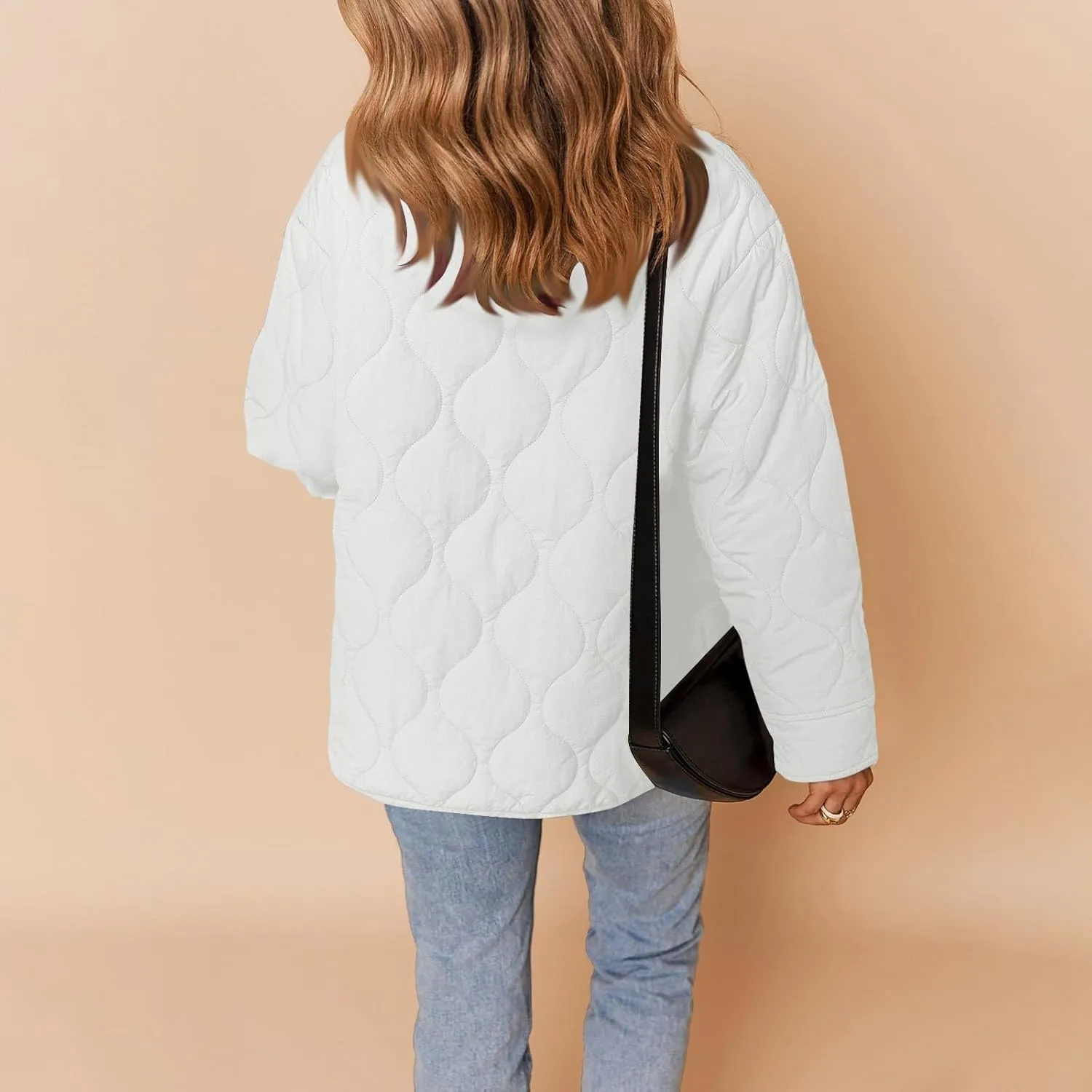 Jackets for Women Plain Quilted Puffer Jacket Fleece Lined Parka Comfy Soft Versatile Coats Womens Fashion Hoodies