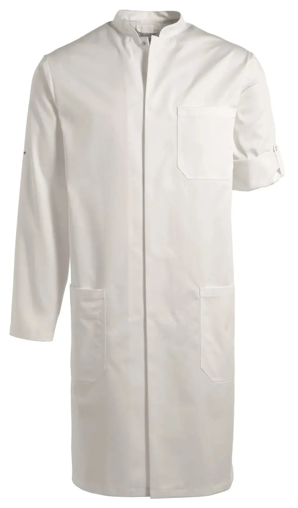 Kentaur Unisex Lab Coats with Stand Up Collar