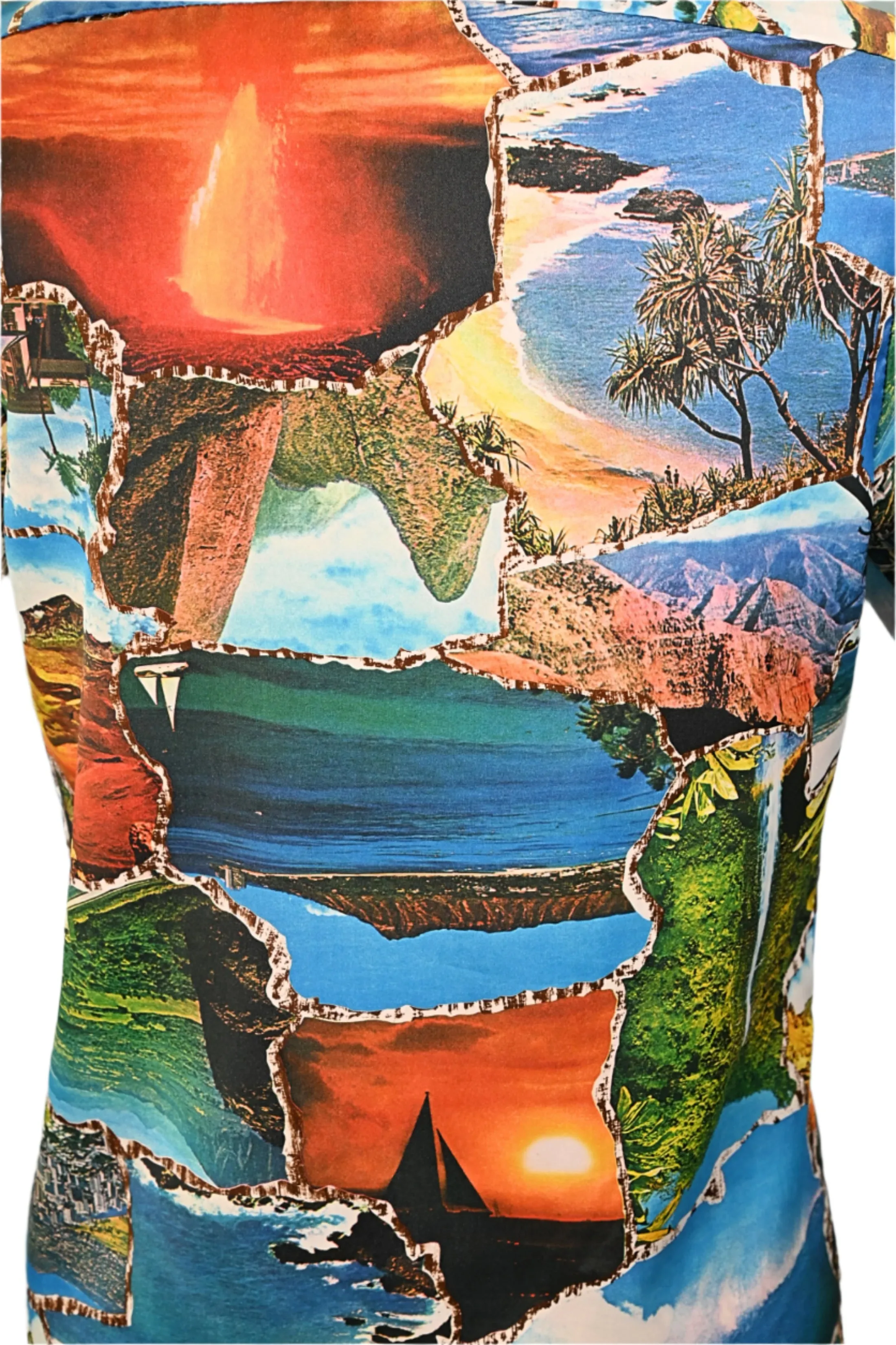 Liberty House/Iolani Vintage Photo Image Hawaiian Shirt S *Book Piece
