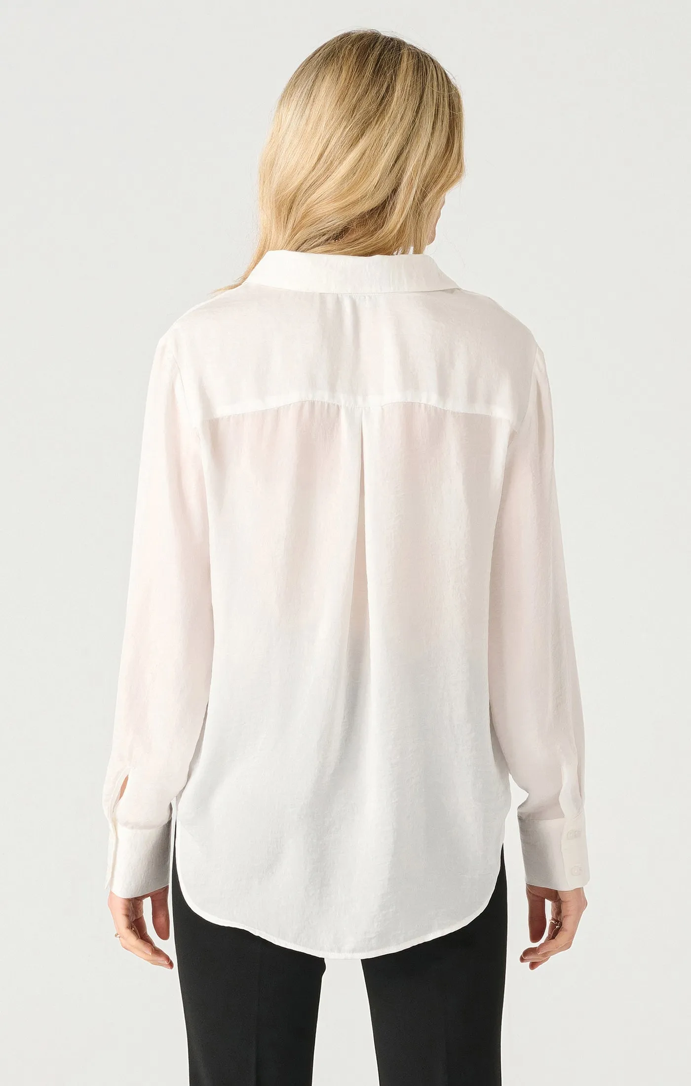 Ls Flowy Satin Blouse